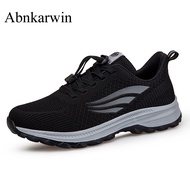 Plus Big Size 48 49 50 51 52 Men Walking Shoes Soft Comfotable Breathable Sport Shoes Black Gray