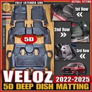 TOYOTA VELOZ 2022-2025 5D DEEP DISH MATTING (FULLY EXTENDED SIDE)