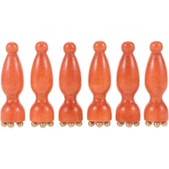 6pcs Eye Roller Massager: Wooden Eye Cream Applicator Gua Sha Massage Tool Facial Massager for Skinc