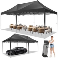 10x20 Pop Up Canopy Tent, Outdoor Easy Up Canopy Party Tent, Waterproof Portable Enclosed Commercial