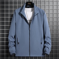 Men Jacket Hoodie Windbreaker Oversize 2025 Thin Coat Plus Size 6XL 7XL 8XL Black Camping Coats Loos