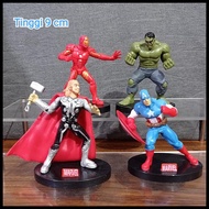 Action Figure Marvel Avenger Hulk Iron Man Captain America Thor Set 4