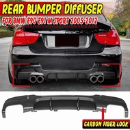 【In Stock】E90 E91 Car Rear Bumper Spoiler Lip Splitter Body Kit Diffuser Guard For BMW E90 E91 M Sport 2005-2012 Rear Bumper Protector C8IU