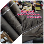 Harga 1 Mtr_ Kain wool spesial coklat kejaksaan/Kain wool kejaksaan