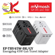 MYMOSH GO TRAVEL ENERGYPLUG EP-30WCX3 (30W) / EP-TRV45W (45W) ) USB-C UNIVERSAL CHARGER TRAVEL ADAPT