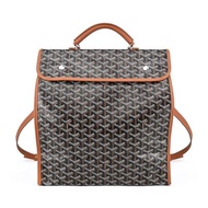 GOYARD SAINT LEGER 中性雙扣翻蓋折疊後背包-黑棕 _廠商直送