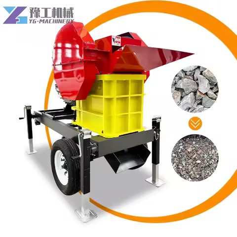 YG 250x400 Jaw Crusher Machine 20 Tph Rock Small Jaw Crusher Stone Crusher Combo Trailer with Diesel