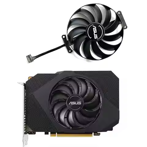 Brand new 95MM 6PIN T129215SU FDC10U12D9-C GTX1650 GPU fan for ASUS Phoenix GTX 1650 OC graphics car