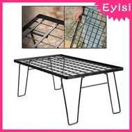 [Eyisi] Outdoor Table Lightweight Metal Barbecue Table Multifunctional Desk Furniture Camping Grill Rack for Fishing BBQ Garden