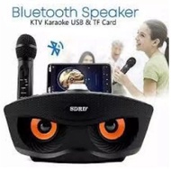 Hot SDRD SD-306/SD504/SD308 Wireless Bluetooth Dual Microphone Karaoke Portable 3D Stereo Speaker