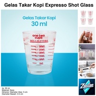 Expresso Shot Glass Coffee Measuring Cup 30ml - MD19