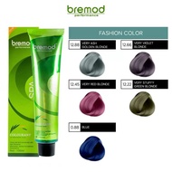 BREMOD hair color (FASHION COLOR: grey blue, ash grey, ash brown, blue, red, lilac purple, chestnut)