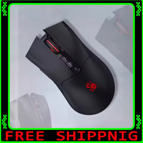 Bloody R90 PLUS Wireless Mouse E-sports Low Delay FPS Gaming Mouse Long Life Macro Programming Valor