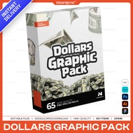60+ Dollars Graphic Pack 2025 | Graphic Design | Photoshop | Illustrator
