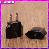 E-WOITD 2Pcs European US AU EU US To EU/EU To US Plug Adapter Euro Travel Power Adapter Plug Outlet 