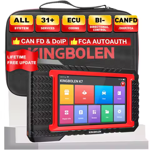 Kingbolen K7 S6 K8 Pro K10 Pro OBD2 Scanner,Scan Tool with ECU Coding,Full System Car Scanner Diagno
