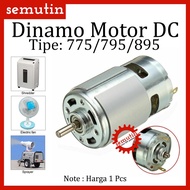 MESIN Dynamo Motor Dc 775 775 895 12V / Electric High Torque Speed Machine Power Tools Diy
