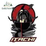 EARLFAMILY 13cm Itachi Naruto Car Sticker Bumper Windshield Waterproof Anime Decal JDM VAN Scratch-Proof Car Accessories