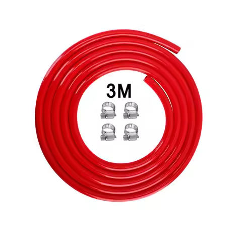 3M Beer Co2 Gas Line Kit, PVC Co2 Hose & 4Pcs Hose Clamp, 5/16’’ID Co2 Dispensing Tube, Beer Keg Lin
