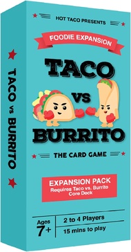 Taco vs Burrito Foodie Edition Expansion Pack - Requires Taco vs Burrito Core Game- Card Game for Fa