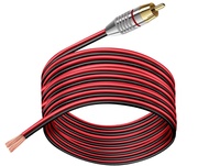 ukiism (14AWG 6.6FT RCA to Speaker Bare Wire Cable, Heavy 14 Gauge Speaker Bare Wire Cables to RCA P