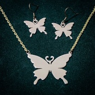 Butterfly Set Necklace+Earring