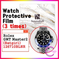 kr_Protection Films for Rolex GMT Master2 - Batgirl 126710BLNR  (3 times) Jubilee / Scratch & Contam