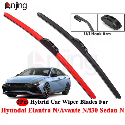 LNJING Colorful Windshield Wiper Blades For Hyundai Elantra Avante I30 Sedan N 2021-Now