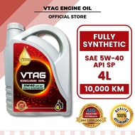 VTAG 5W40 Fully Synthetic Engine Oil 5W40 Minyak Hitam Kereta Minyak Enjin Kereta 4L Proton Perodua