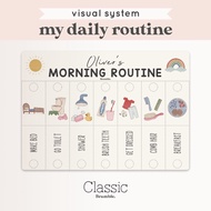 Bramble – Classic Daily Routine Flip Board for Kids | Visual Schedule Chart | Autism, ADHD, PECS, Ho