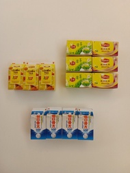 微縮 Lipton Tea , Lipton Lemon Tea miniature, 雪印 每日骨太乳飲料