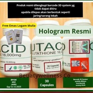 Glutacid 16000 mg ORI bpom Obat Pemutih Seluruh Badan BPOM//Collagen Suplemen pemutih kulit seluruh tubuh dan wajah isi 30 butir//Permanen Pemutih Badan