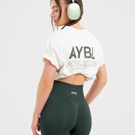 AYBL SPORTSCLUB Sports Loose Top Fitness Short Sleeve Fitness Cardio High Intensity Exercise oversiz