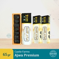 Kurma Ajwa Castle Farms 7 butir - Kurma Ajwa Madinah Premium Organik