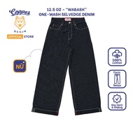 Wabash Women's Jeans 12.5 Oz - onewash selvedge denim, relaxed fit, dark blue - Copper Denim