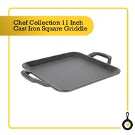 Lodge Chef Collection 11 Inch Cast Iron Square Griddle