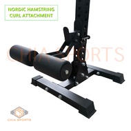 RACK MOUNTED NORDIC HAMSTRING CURL ATTACHMENT SQUAT RACK RIG POWER CAGE SIT UP LEG ROLLER LOWER BACK