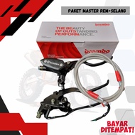BRAKE MASTER PACKAGE PLUS 90CM HOSE VARIOUS COLORS BRAKE MASTER SET RIGHT Kiri PLUS 90CM BRAKE HOSE