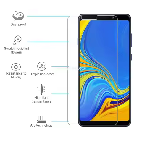 9H Screen Protector For Samsung A8 A9 Star Lite A9 2018 Tempered Glass For Samsung Galaxy A3 A5 A7 A