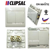 CLIPSAL SWITCH  2GANG 2WAY MEGA2000 WHITE 100% ORIGINAL