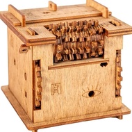 Idventure Cluebox Schroedingers Kotak Puzzle Permainan Ruang Pelarian Kucing 3D Puzzle Kayu Dewasa K