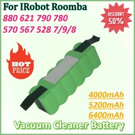 New 14.8V 6400mAh Vacuum Cleaner Battery for IRobot Roomba 880 621 790 780 570 567 528 7/9/8 Series 