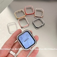 Suitable for Applewatch8 Apple SE Watch Case Single Row Diamond iwatch1234567Generation Protective Case 49mmcxb