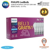 Philips LED Lamp [PACK] Bulb 12W E27 6500K 230V A60-MyCare