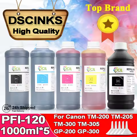 Refill Dye Ink 1000MLPFI120 PFI-120 For Canon TM200 TM205 TM300 TM305 200 205 300 305 GP-200 GP-300 
