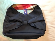 日本 BURBERRY Blue label  深藍色蝴蝶結袋  包