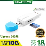 Đầu đọc thẻ 2 in 1 hỗ trợ OTG và USB TF / Micro-SD card Ugreen 30358 - Phân Phối Chính Hãng