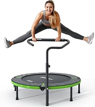 BCAN 48"" Foldable Mini Trampoline T Bar Handle - Green, BCT-Aero48HBKGR-FBA