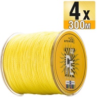 Tali Pancing Braided Fishing Line Biteme fishing rope 4x 300m PE braided fishing line 4 strands 10-1