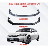 HONDA CIVIC FE 2025 FACEFILT THAI RS V1 3 PCS  FRONT DIFFUSER LIP BODYKIT
